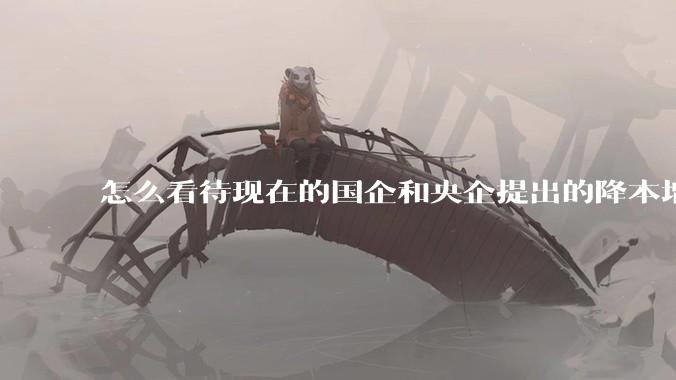 怎么看待现在的国企和央企提出的降本增效？